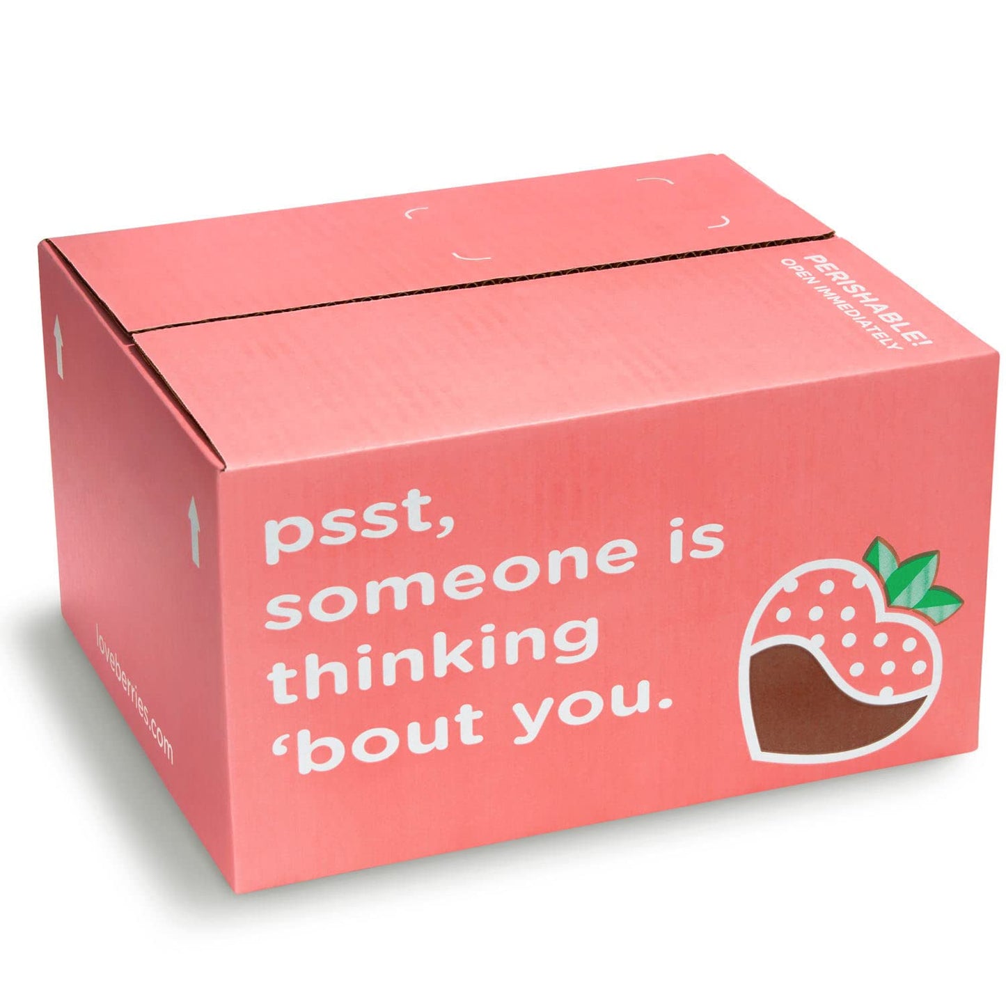 A Gift Inside Love Bites Dipped Strawberries - 9 Fun Size Berries for Mother's Day, Birthday, Thank You