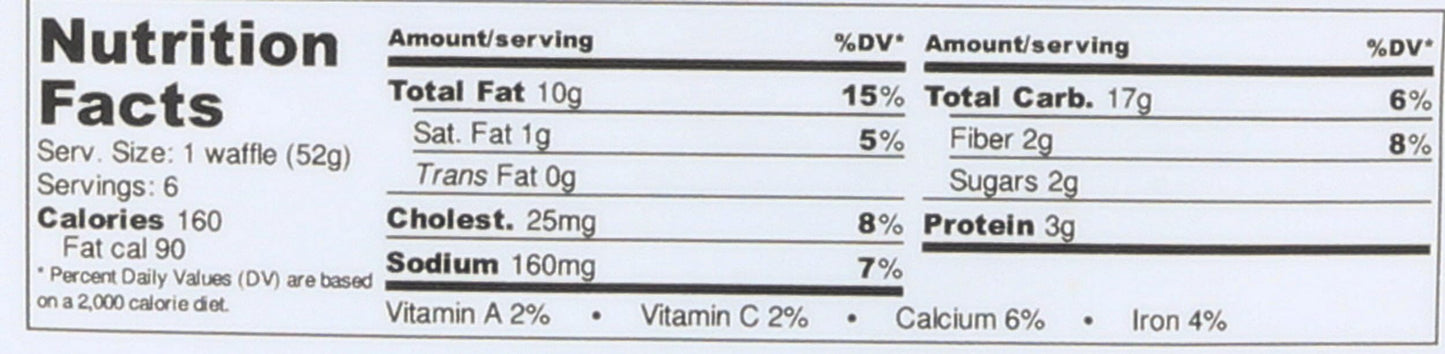 Lopaus Point Banana Flax Waffle, 11.5 OZ