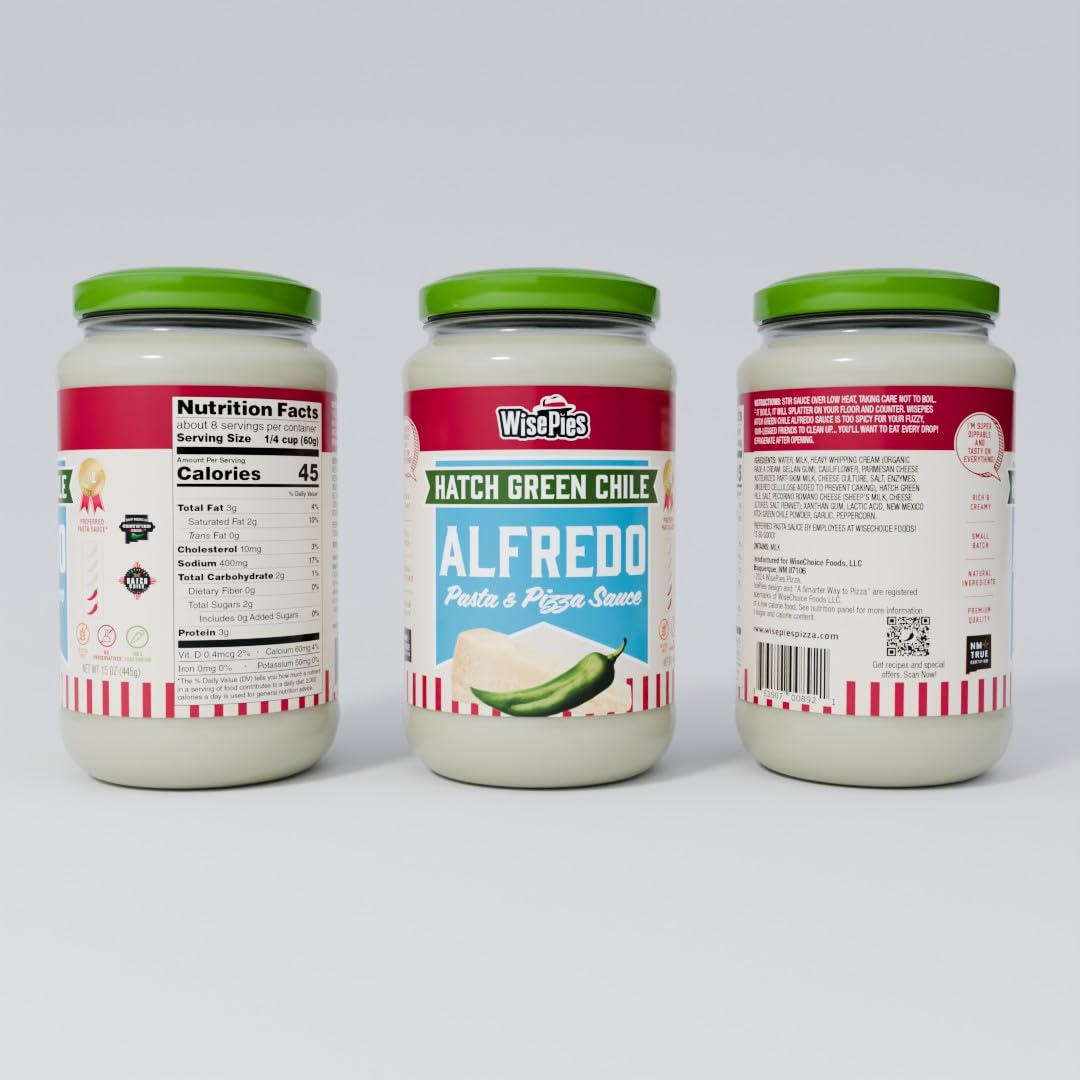 Hatch Green Chile Alfredo Pasta & Pizza Sauce