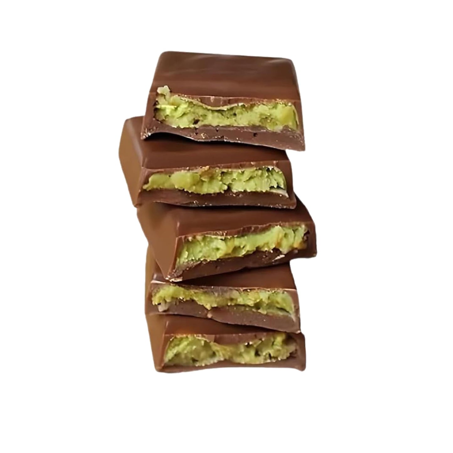 Dubai Kunafa Pistachio Chocolate Bars - Pack of 48 (27g Each) - Dubai Chocolate with Shredded Phyllo Dough - Freshly Made, 2.86 lbs - Ideal Gift