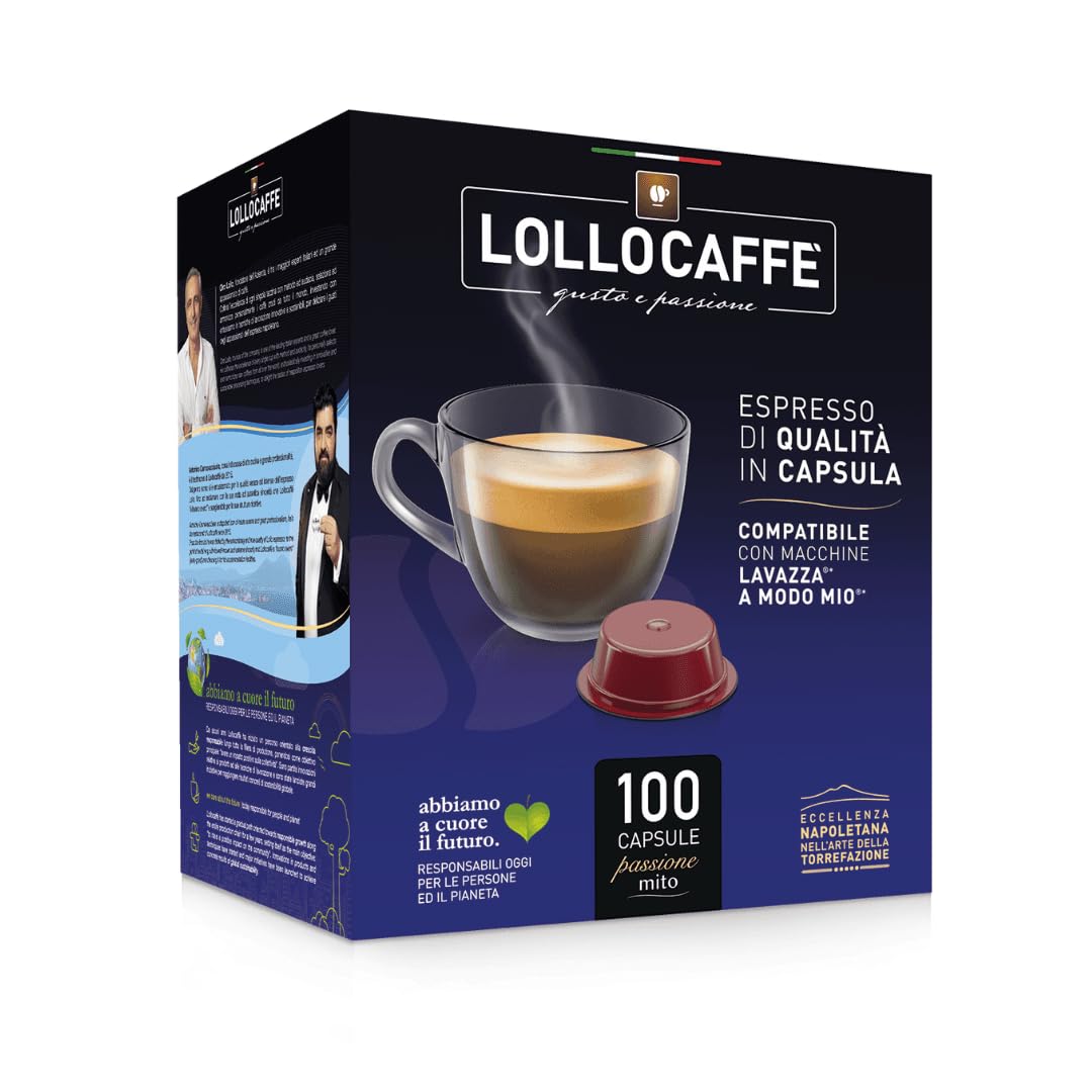 300 cialde lollo caffe capsule passione mio miscela nera compatibili a modo mio
