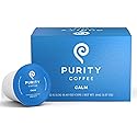 Purity Coffee CALM Decaf Medium Roast K Pod Capsules (12ct Box) | Specialty-Grade USDA Organic Mountain Water Process Decaffeinated Blend | Third