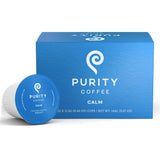 Purity Coffee CALM Decaf Medium Roast K Pod Capsules (12ct Box) | Specialty-Grade USDA Organic Mountain Water Process Decaffeinated Blend | Third
