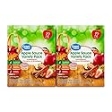 Great Value Apple Sauce Variety Pack, Unsweetened, Cinnamon & Strawberry, 3.2 oz Pouches, 12 Count, Pack of 2, 24 Pouches Total, 76.8 oz