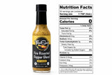 Fire Roasted Pepper Blend Hot Sauce by Fresco Sauce - Jalapeno & Serrano Peppers - Flavorful - All Natural- Vegan - Vinegar Free - Gluten Free - 5 fl