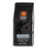 Copper Moon Strong Roast Ground Coffee, Blast Off Blend, 12 Ounce Bag