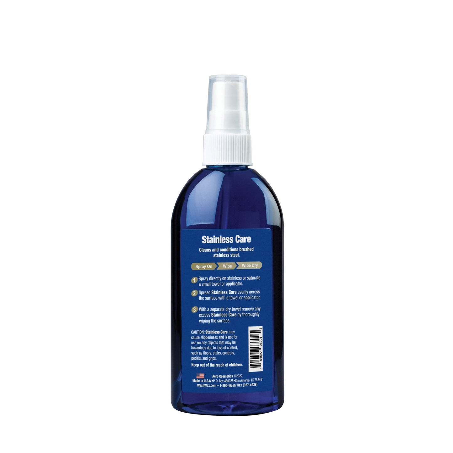 Aero Cosmetics Stainless Care Fingerprint Resistant, Removes Residue, Water Marks and Grease from Appliances - Use on Refrigerators, Ovens