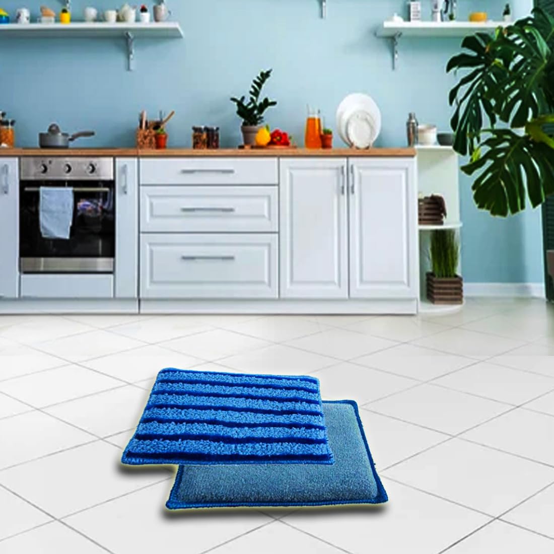 Magic Microfiber Sponge Scrubbing Two Sides Of Cleaning Power Tough Grease And Grime Super Absorbent As Seen On Tv (8 Pack)