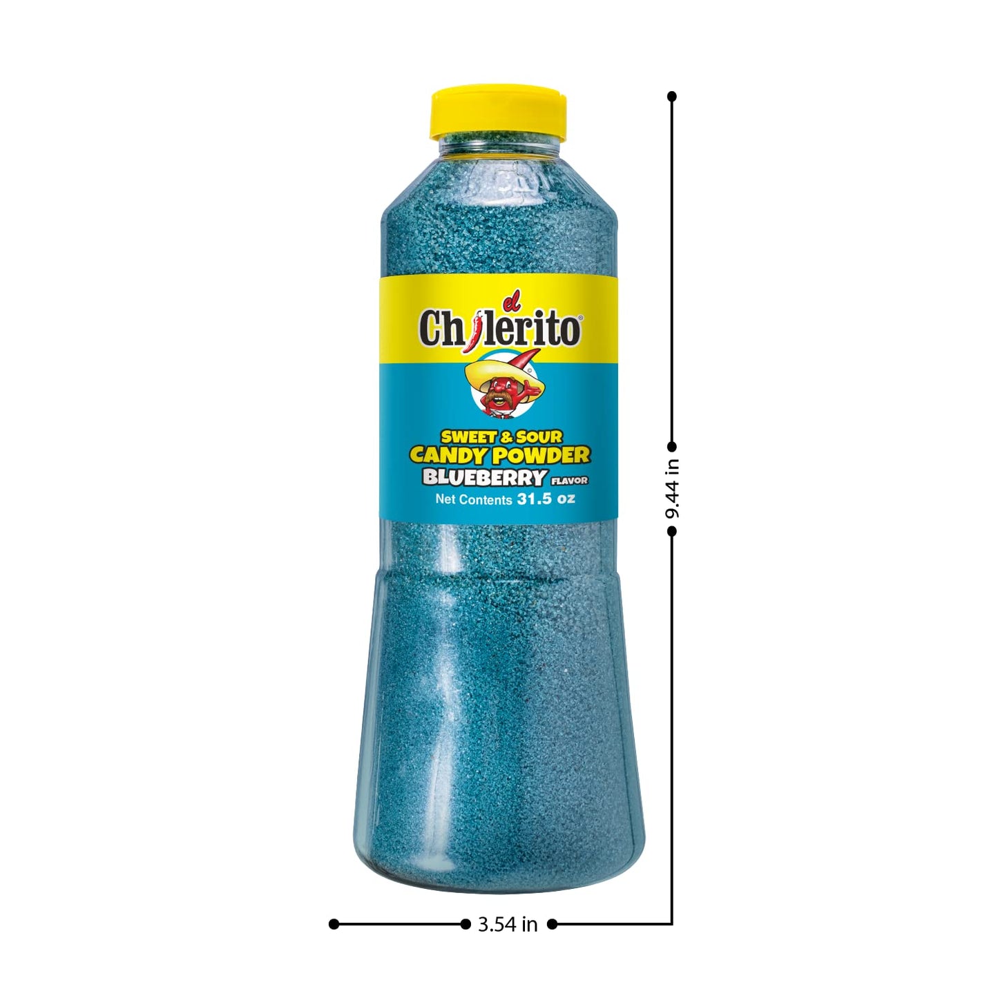 EL CHILERITO Candy Powder Blueberry Flavor 960g/32.2Fl.Oz - Mexican Foods - For All Your Topping Needs - To Share With Friends And Family - Kosher