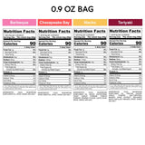 SNACKLINS Plant Based Crisps 4 Flavor Variety - Nacho, BBQ, Teriyaki, Chesapeake Bay - Gluten Free, Grain Free, 100% Kosher, Crunchy Puffed Snack Only