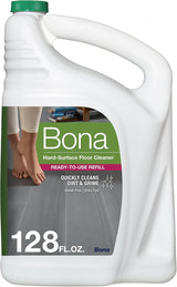 Bona Multi-Surface Floor Cleaner Refill - 128 fl oz - Unscented - Refill for Bona Spray Mops and Spray Bottles - Residue-Free Floor Cleaning Solution