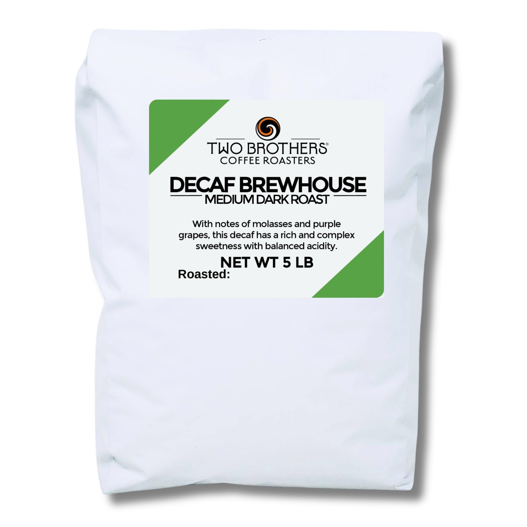 Two Brothers Coffee Roasters Decaf Brewhouse - 5lb - Ground
