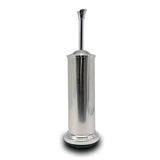 Indecor Home Stainless Steel Toilet Bowl Brush with Holder Metal Bathroom Cleaning Set Rustproof Hygienic Durable Modern Design