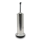 Indecor Home Stainless Steel Toilet Bowl Brush with Holder Metal Bathroom Cleaning Set Rustproof Hygienic Durable Modern Design