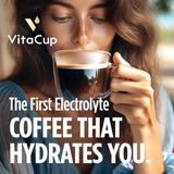 VitaCup Hydration Coffee Packets, The First Coffee That Hydrates You w/Electrolytes, Coconut Water, Pink Himalayan Salt, Magnesium, Medium Roast