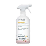ATTITUDE Baby & Kids Toy Cleaner Spray for Sensitive Skin, EWG Verified, Multi-Surface Cleaner for Toys, High Chairs & Play Areas, Naturally Derived