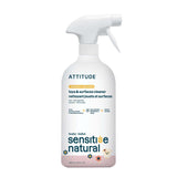 ATTITUDE Baby & Kids Toy Cleaner Spray for Sensitive Skin, EWG Verified, Multi-Surface Cleaner for Toys, High Chairs & Play Areas, Naturally Derived