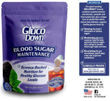 GLUCODOWN, Delicious Super Berry Tea Mix, Patent Pending Dietary Fiber Formula for Maintenance of Healthy Blood Sugar & Cholesterol, 45 Servings.