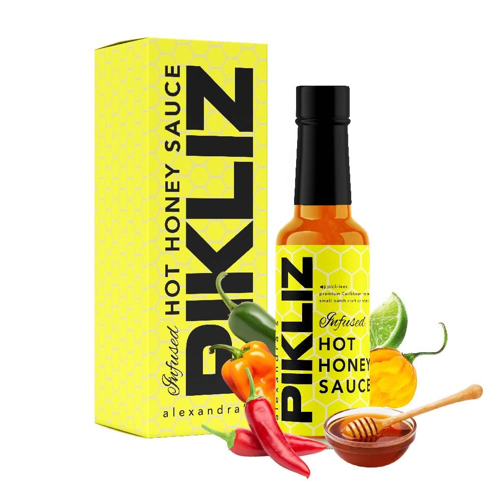 Alexandra’s Pikliz® Hot Honey Sauce - Ranked #4 by Chowhound, Haitian-Caribbean Sweet Heat, 6 oz (Pack of 1)