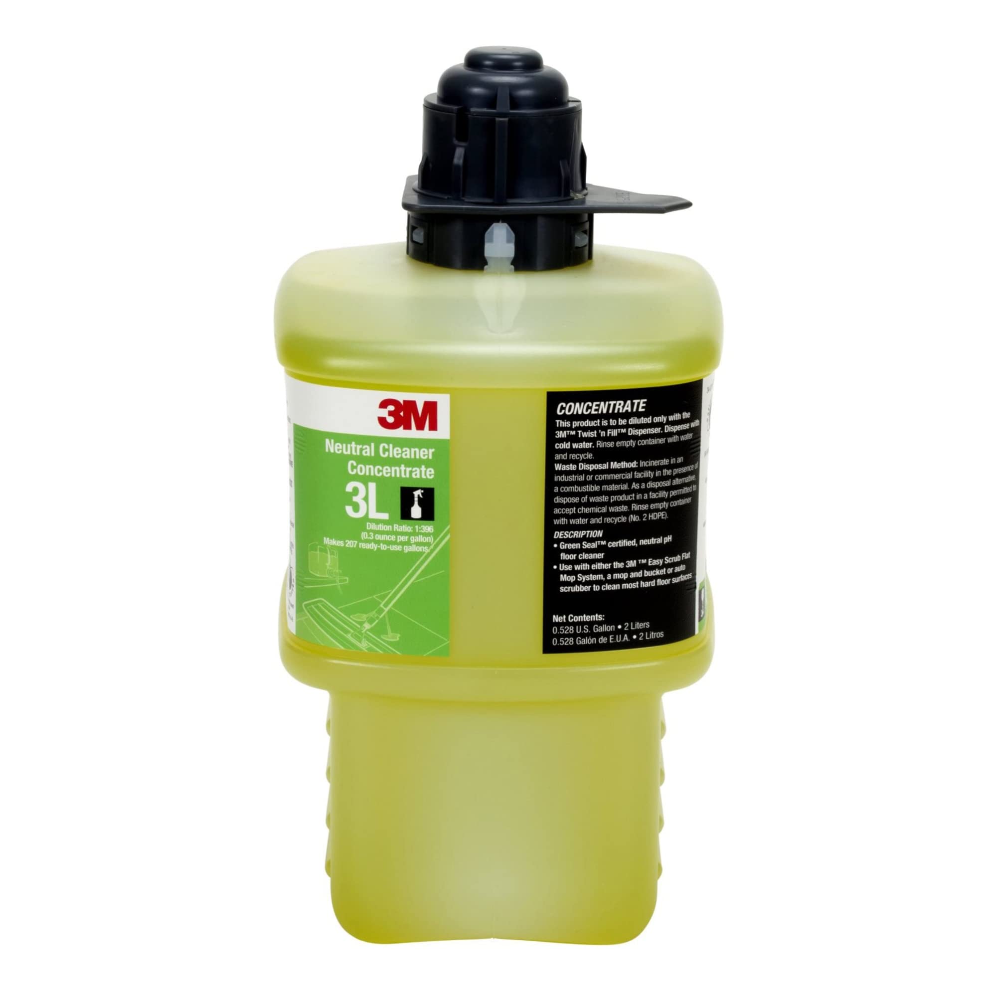 3M™ 3L Neutral Floor Cleaner Concentrate, 67.6 Oz Bottle