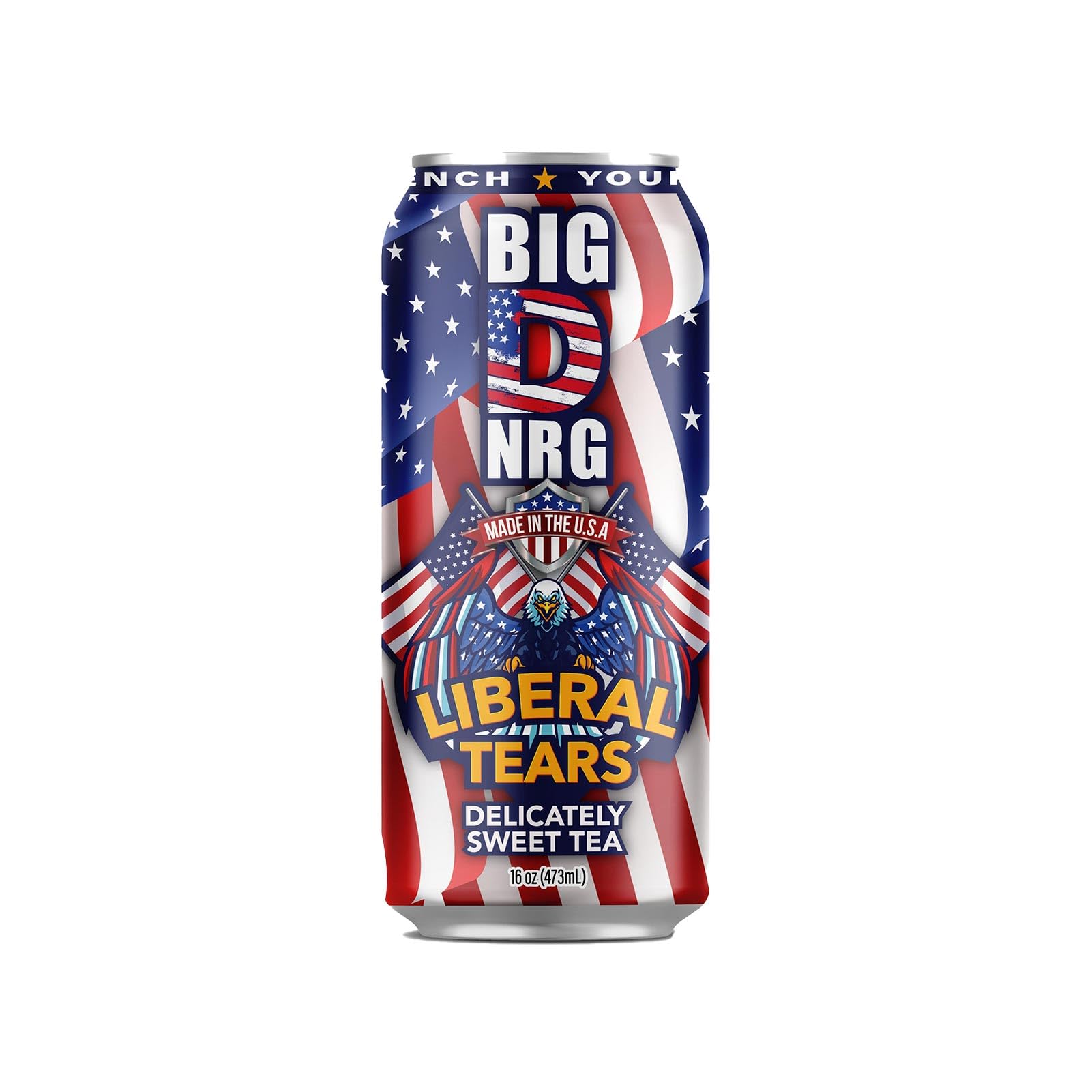 Big D NRG Delicately Sweet Tea Energy Drink, 12-Pack of 16 fl oz (473 ml) Cans | Low-Calorie Sweetened Sparkling Water with Green Tea Extract Caffeine
