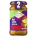 Patak’s Hot Lime Pickle - Authentic Indian Relish w/Lime Dices, Mustard Seeds & Aromatic Spices - Perfect for Sandwiches, Curries, Salads & Cold Meats