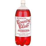 Country Club Refrescos Frambuesa Raspberry Soda, 67.6 fl oz (2 Liter Bottle)