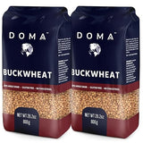 DOMA Hulled Toasted Buckwheat Groats (Kasha), Non-GMO, Gluten-Free, 3.5lb (2x1.76 lb, about 36 servings), Premium Whole Grain for Porridge, Side Dishes, Flour Milling, 5g Protein per Serving