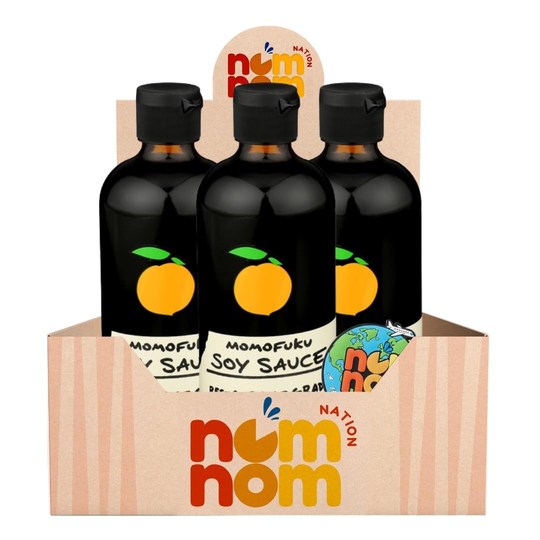 Momofuku Sauce Soy 8 oz - Pack of 3 - Soy Sauce for Asian Cooking - Dark Soy Low Sodium Shoyu - Light Style Dumpling Sauce - Organic Tamari