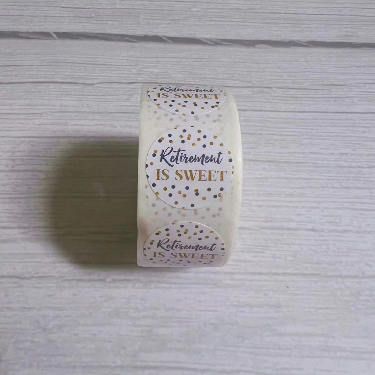 Retirement is Sweet Stickers for Chocolate, Retirement Gifts Labels for Women Men, Party Favors Treat Bags Candy Sticker, Blue Golden Retirements