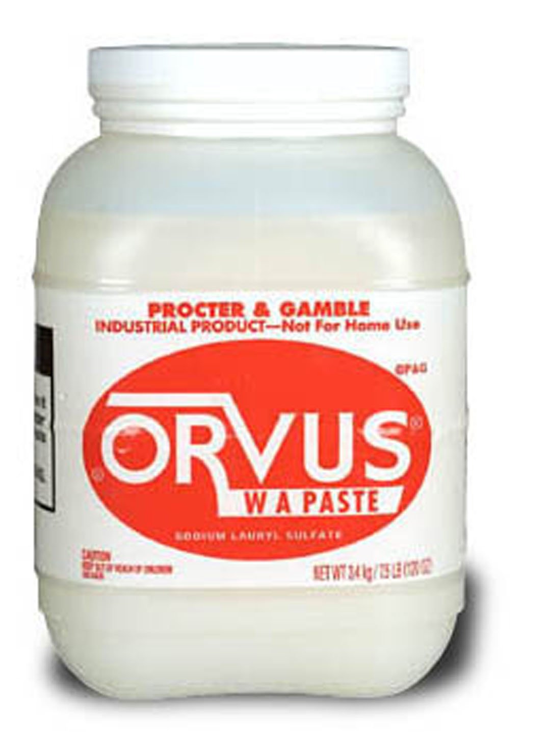 ORVUS WA Paste Multipurpose Cleaner For Cleaning Horses, Livestock, Pets, Quilts, Delicate Fabrics & Fine Linens - 7.5lbs (3.4kg)