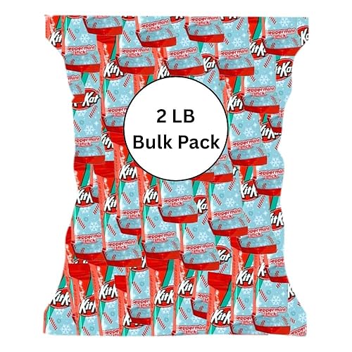 Candykrave Halloween KitsKatt Peppermint (2lb 60 Pieces) - Bulk Individually Wrapped Chocolate Candy, Toast Flavor Crisp Wafers in Milk Chocolate