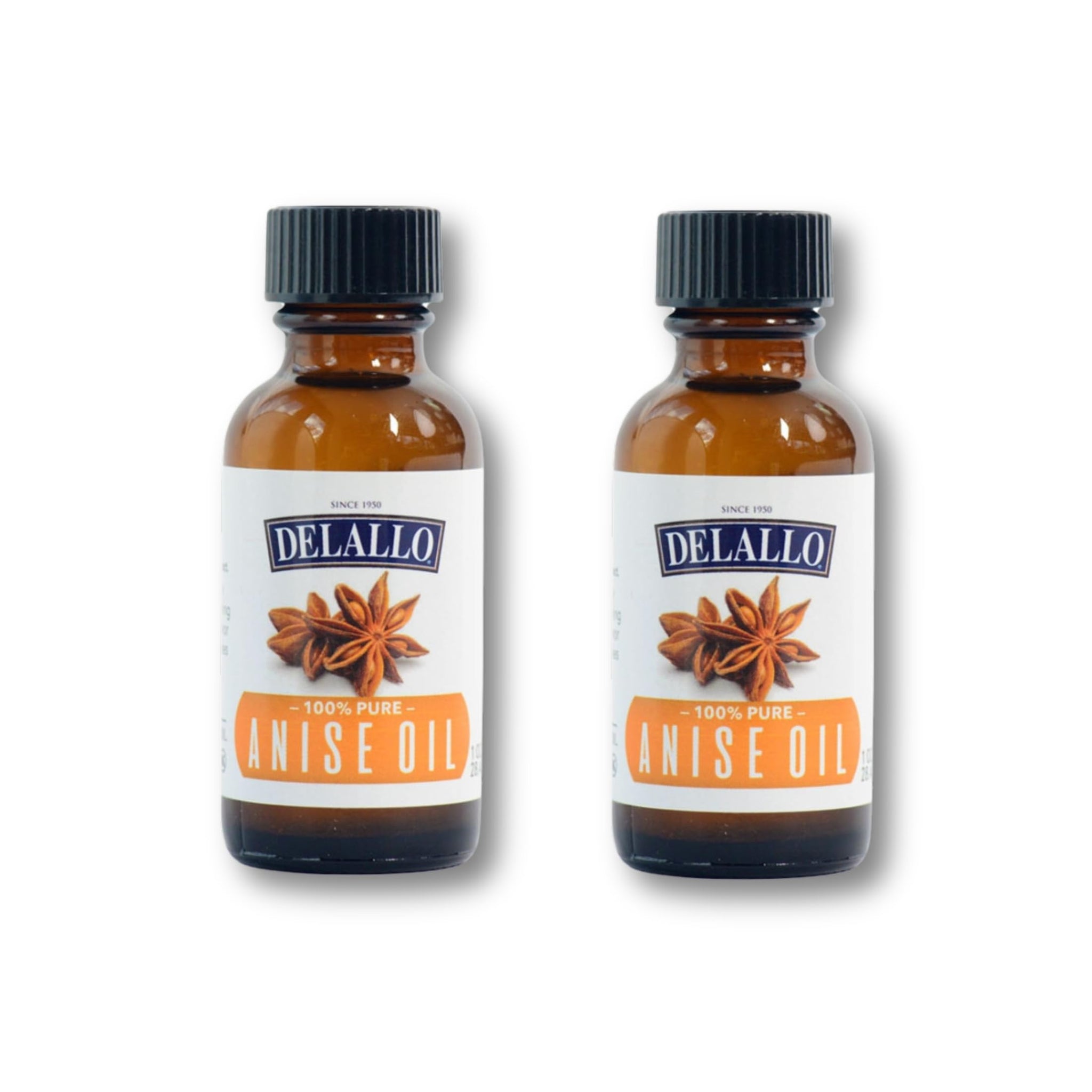 DeLallo Anise Oil, For Baking and Cooking, Bold Sweet Licorice Flavor, 100% Pure No Imitation Filler or Extracts, Kosher, Non-GMO, Gluten Free, 1 oz