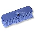 SPARTA Flo-Thru Heavy-Duty Deck Scrub Brush Nylon Bristled, Boat and Floor Scrub Broom with Protective Bumper for Floors and Large Equipment, Plastic