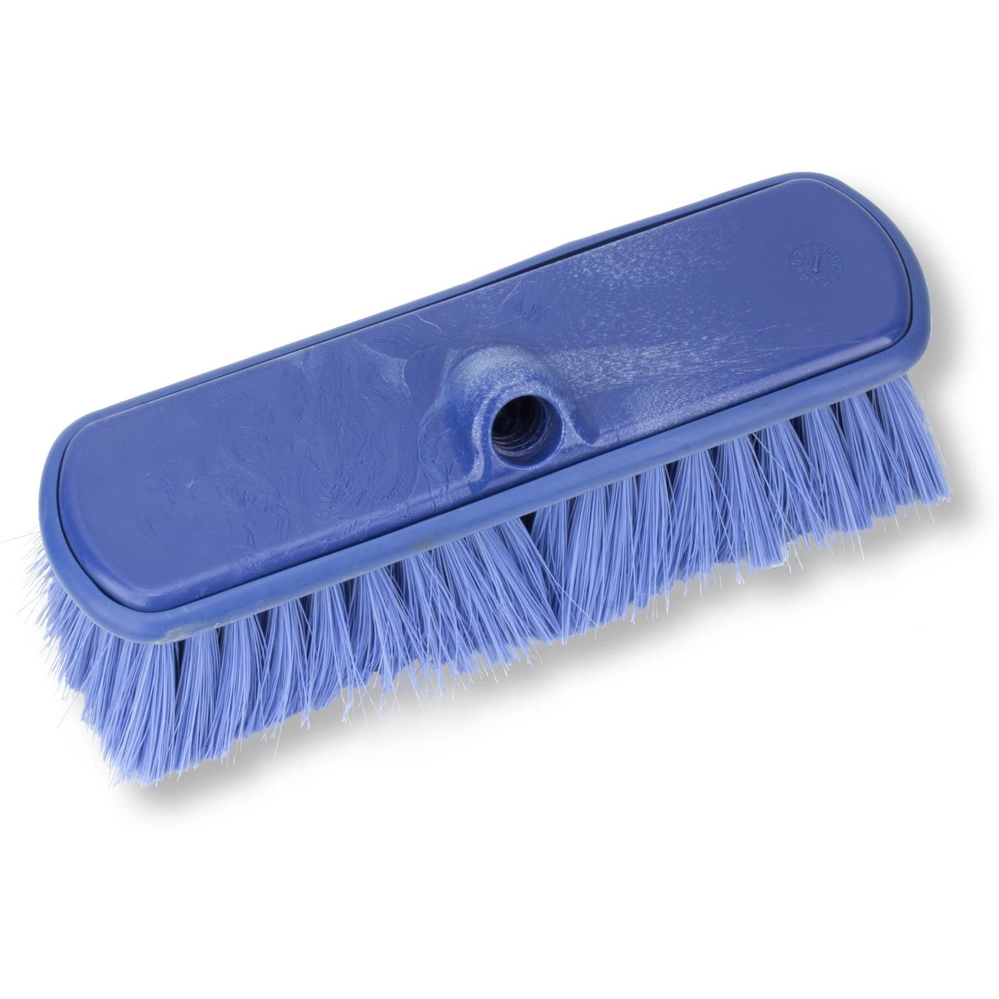 SPARTA Flo-Thru Heavy-Duty Deck Scrub Brush Nylon Bristled, Boat and Floor Scrub Broom with Protective Bumper for Floors and Large Equipment, Plastic