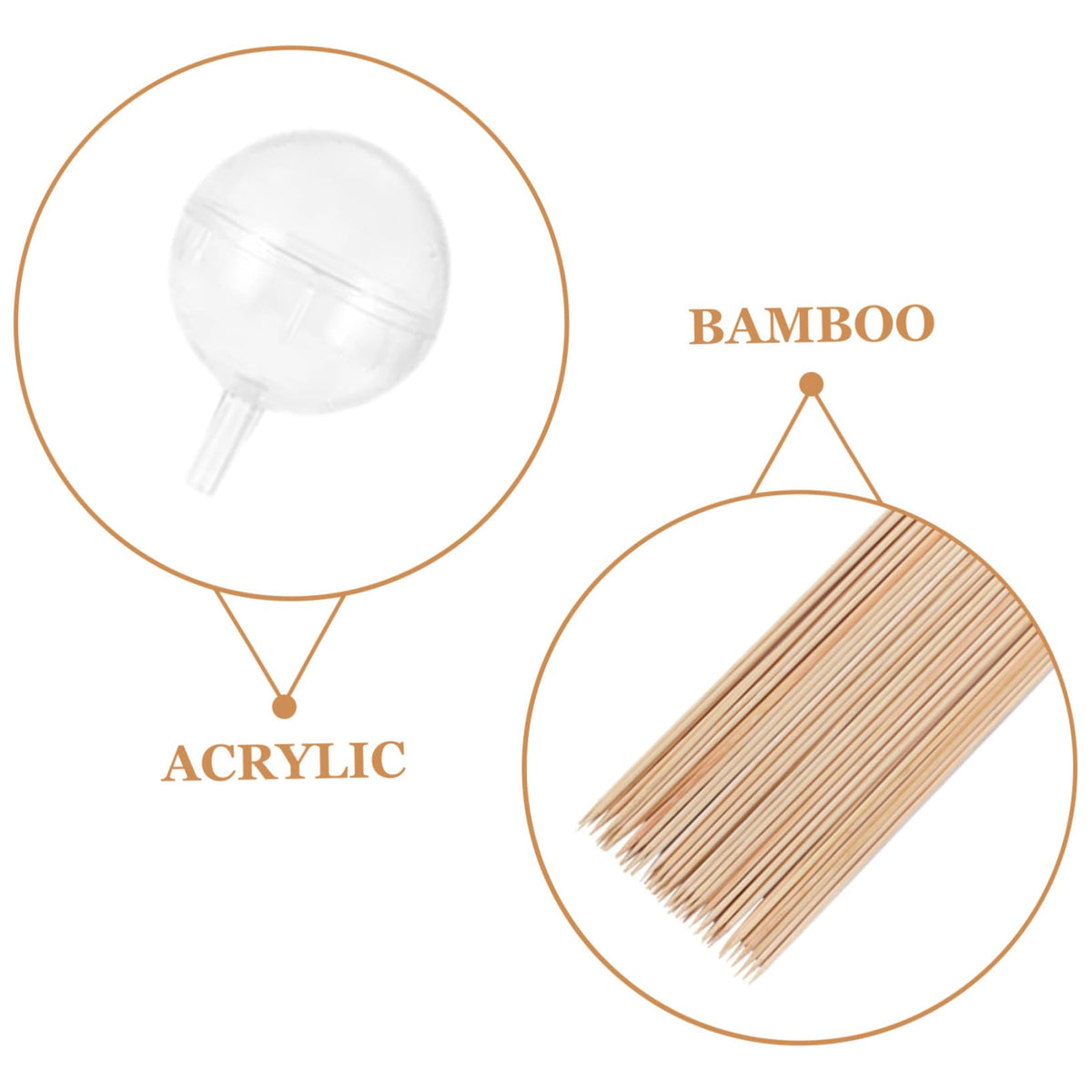 ARTIBETTER 100Pcs Chocolate Ball Wrapping Kit Chocolate Bouquet Holders with Sticks for Valentine Day Weddings and Celebrations DIY Candy Bouquet