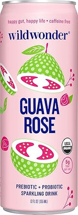 Wild Wonder Organic Guava Rose Prebiotic & Probiotic Drink, 12 FZ