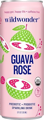 Wild Wonder Organic Guava Rose Prebiotic & Probiotic Drink, 12 FZ