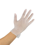 Karat FP-GV1006 Vinyl Powder-Free Gloves (Clear) - Small (Case of 1000)