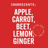 Pure Green Cold Pressed Juice - Rockin Beet - Fresh Functional Blend with Beet, Carrot, Apple, Lemon, Ginger - Natural, Gluten Free, Non-GMO, No