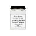 Roses Natural Bio-Based Enzymes Laundry Detergent Powder - Super Concentrated Oxygen Clean Formula - Plant-Based, Low-Suds, HE Safe - 32 oz, Made in