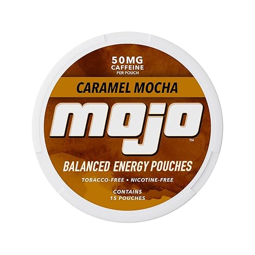 Mojo™ Balanced Energy Pouches | Healthier Energy Drink Alternative |Zero Sugar & Calorie-Free with Ginseng, Yerba Mate, B-Vitamins, and Amino Acids |