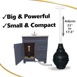 Korky BeehiveMAX Heavy Duty Toilet Plunger - Seals All Bowl Shapes - Powerful Clog Removal