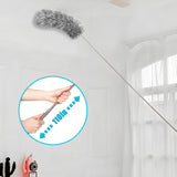 Feather Duster for Cleaning Extendable - Feather Duster for Cleaning The Indoor. 110 in Long Duster with Extension Pole for Clean Ceilings and Fans