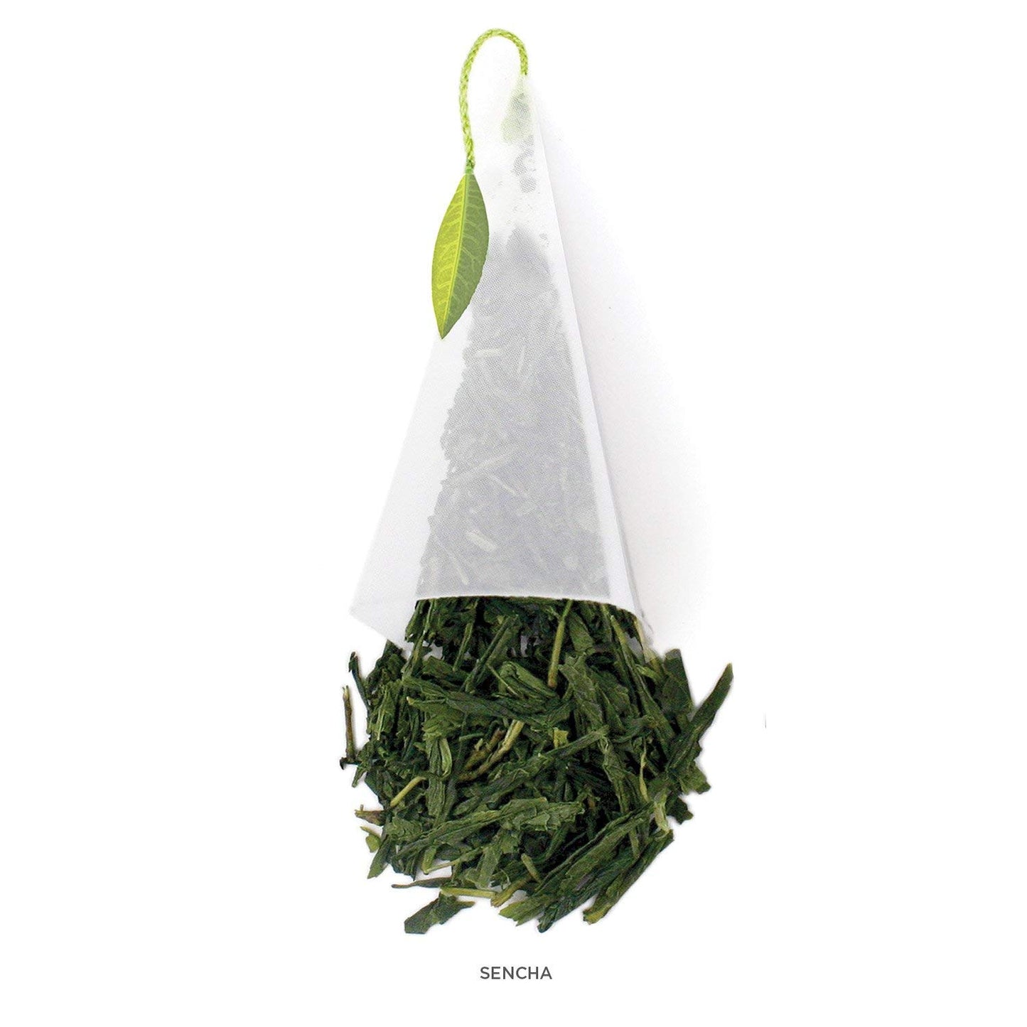 Tea Forte Sencha Green Tea Event Box, Bulk Pack of 48 Pyramid Infuser Tea Sachets for All Occasions