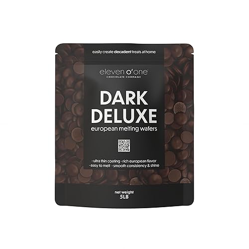 Eleven o'one Dark Deluxe European Compound Chocolate, Easy to Melt (Dark Deluxe, 5 pounds)