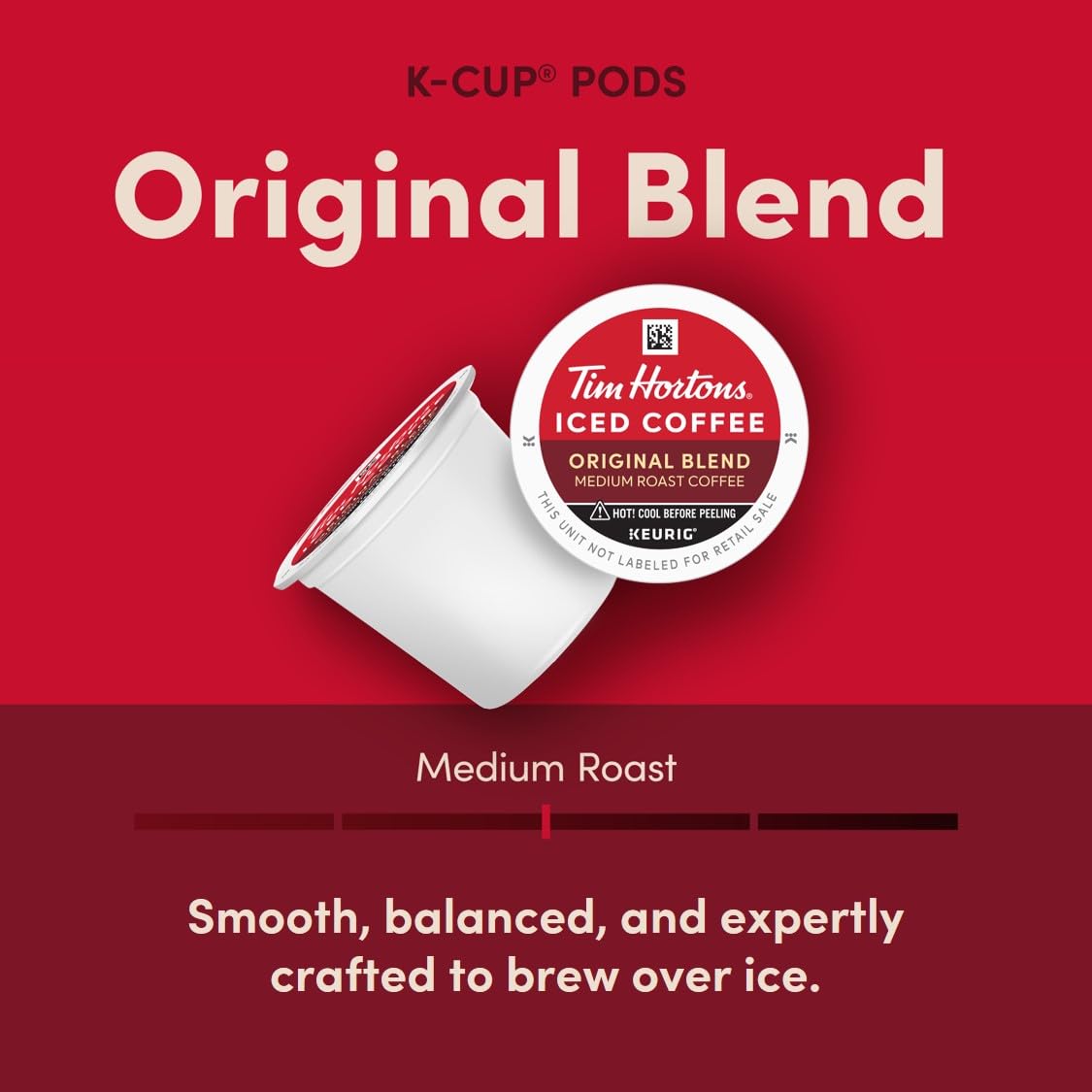 Tim Hortons Original Blend Brew Over Ice KCUPs 10ct