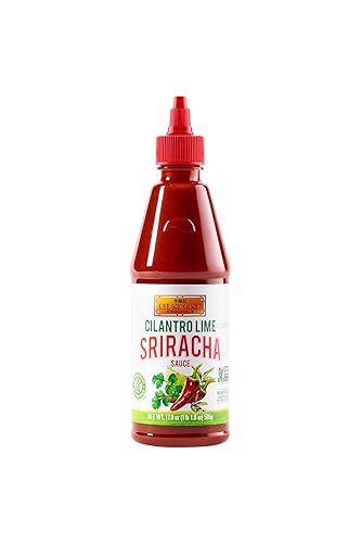 Lee Kum Kee Lime Cilantro Flavored Sriracha (17.8 oz - 1 Pack) Gluten Free | Spicy, Tangy & Refreshing Flavor | Perfect for Grilling, Stir-Frying