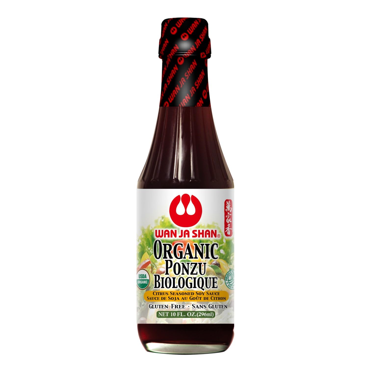 Wan Ja Shan Oragnic Ponzu, Citrus Seasoned Soy Sauce & Dressing. USDA Certified Organic, Gluten Free, Kosher Certified, Handcarfted and Brewed in New