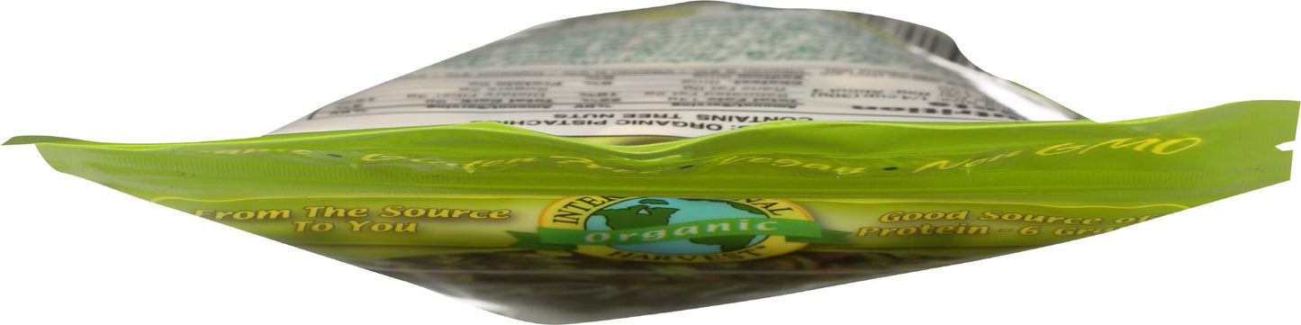 International Harvest Organic Pistachios Raw In Shell, 4 OZ